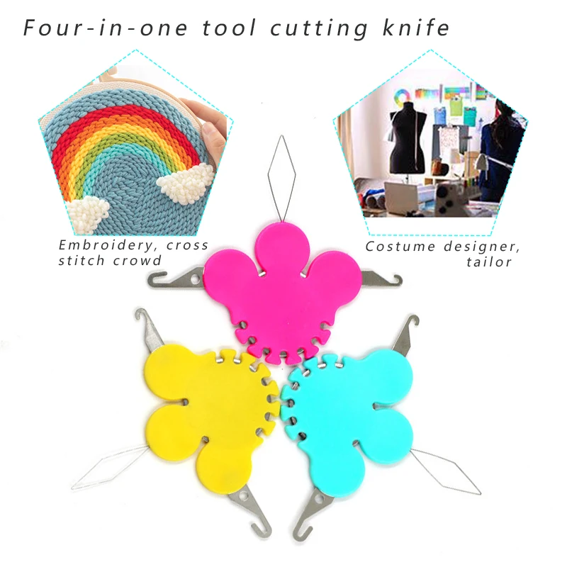 

Big foot type needle threading cutter cross stitch threading tool four-in-one tool thread cutter