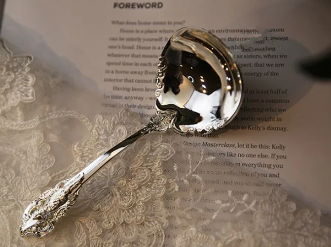 

High quality 10pcs/set Tableware Set Silver plated Cutlery Set Western Food Tableware Luxury Fork Teaspoon Knife Set BB50CJ