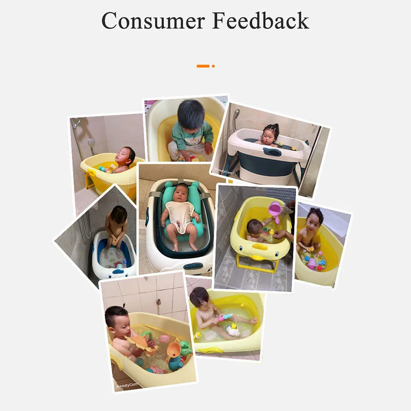

Babyinner Baby Foldable Bath Tub Multifunctional Portable Baignoire 82*46*56cm Kids Bath Barrel In Bathroom 0-15 Years Old