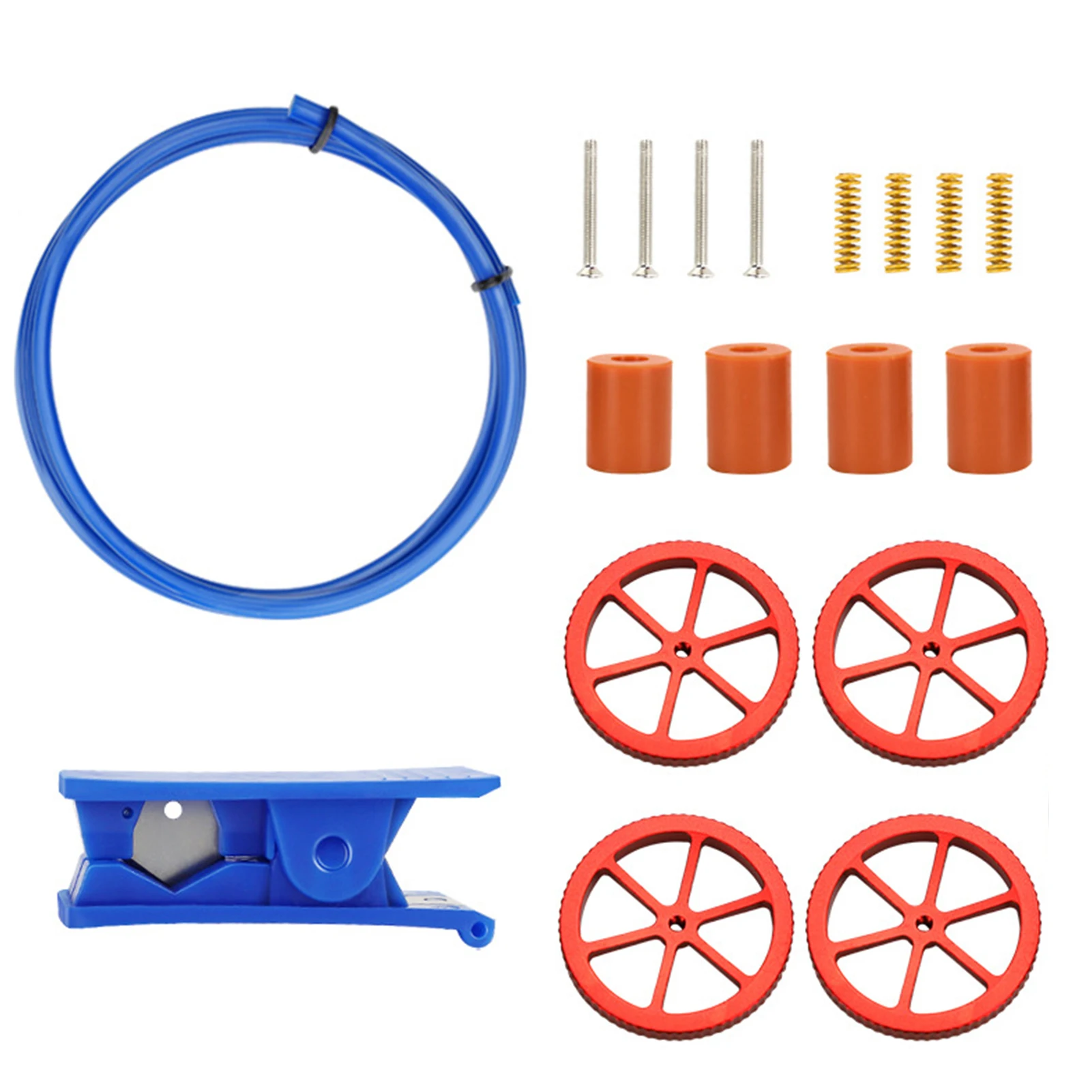 

Upgraded Hand Twist Leveling Nuts/Column With PTFE Tube Cutter Hot Bed Springs For Ender 3 3 Pro CR-10 CR10 3D Printers Part