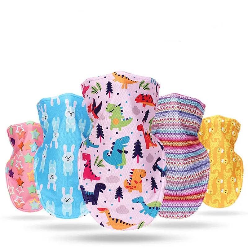 

Women Motorcycle Cycling Mask Skiing Bibs 3D Print Kids Snowboard Mask Bandana Winter Neck Warmer Fleece Triangular Scarf Lady