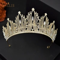 a247 silver gold tiara wedding crown princess crown girl headbands for hair woman hair jewerly for bride christmas accessories