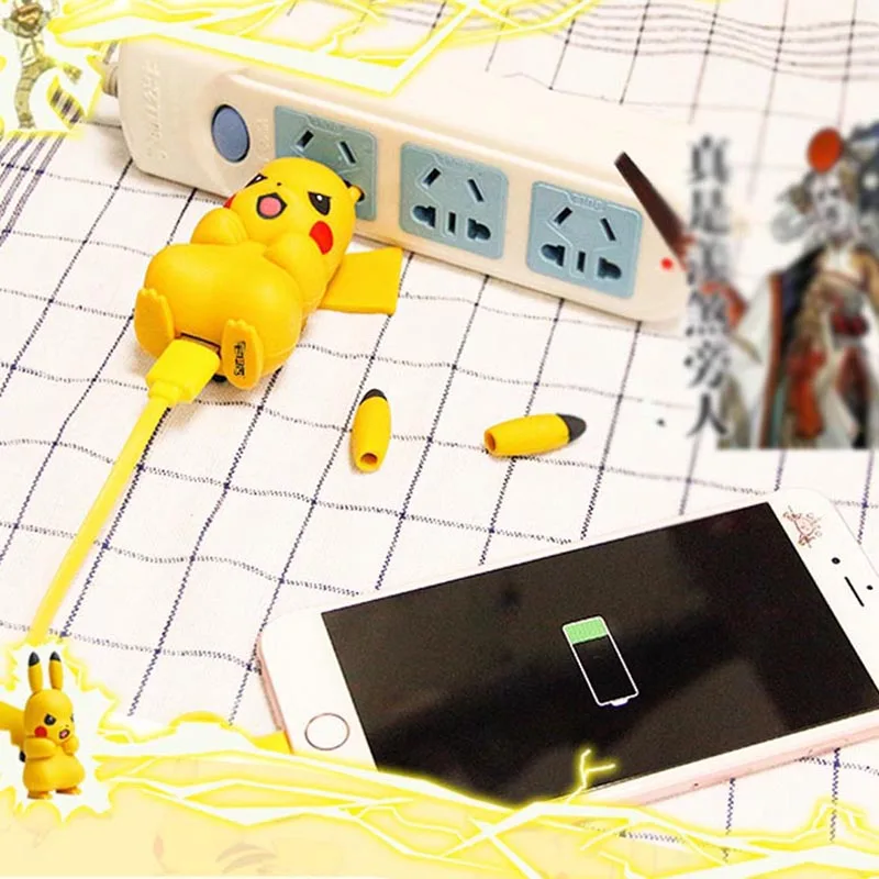 Для iPhone зарядное устройство Милый Пикачу USB телефон для 6 7 8 X Xs Xr Мобильный адаптер