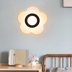 Modern minimalist LED wall lamp creative acrylic round wall lamp 7w12w indoor bedroom living room bedside corridor entrance lamp