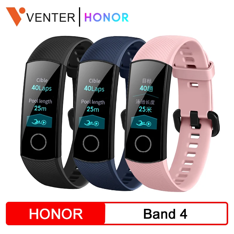huawei Honor Band 4 смарт-браслет 0,95 ''Цвет активно-матричные осид, с сенсорным экраном, Плавание осанки обнаружит устройство для отслеживания сердцебиения во время сна оснастки