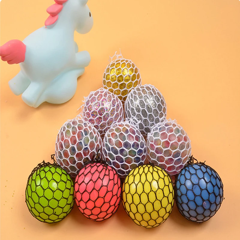 

Pop Children's Fruit Jelly Water Squishy Pop It Fidget Stress Reliever Toys fruit Grape gifts squishy ball funny Autism toys