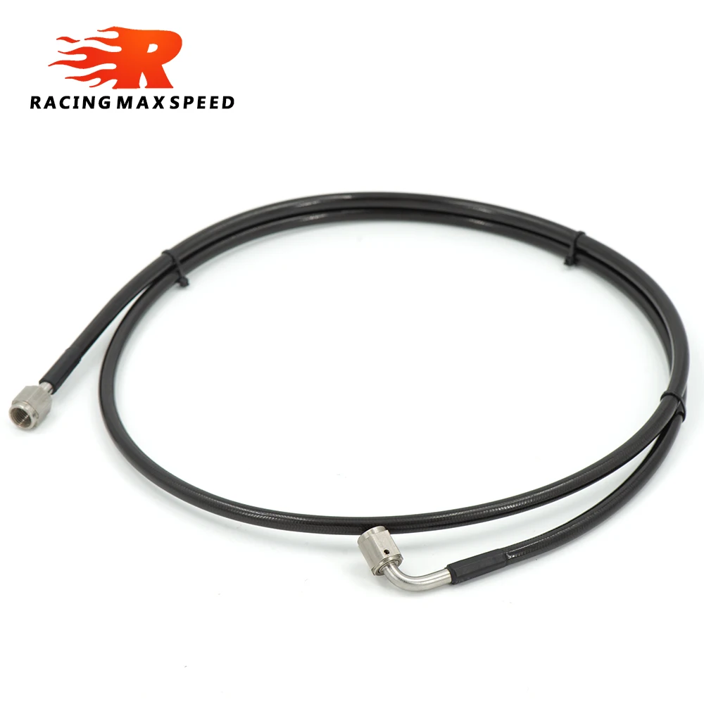 Черная линия сцепления 1,3 м главный-ведомый цилиндр полная линия сцепления из нержавеющей стали с An3 фитингом для 06-15 Honda Civic Si