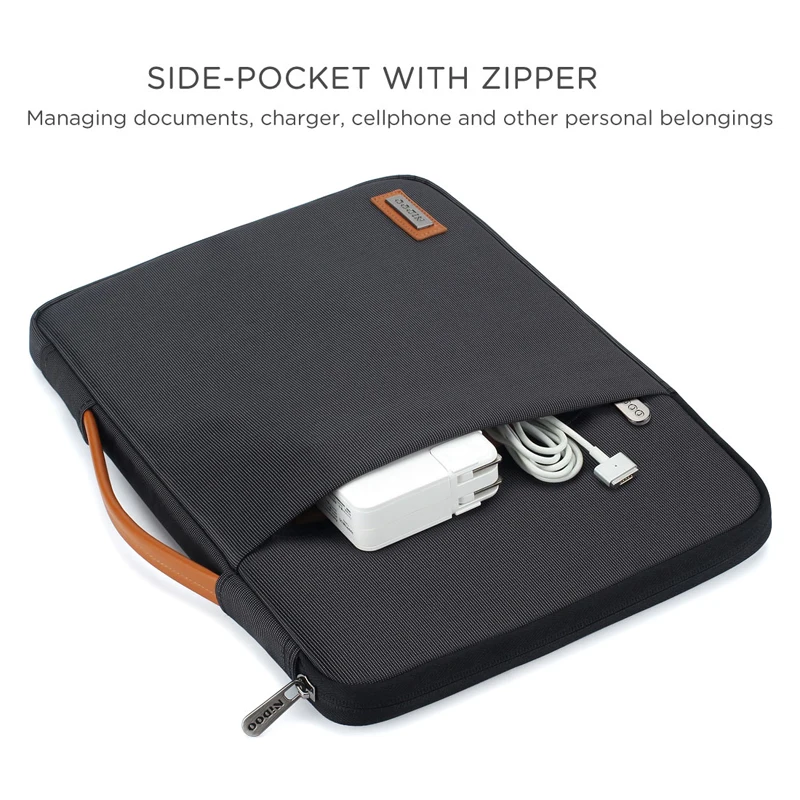 nidoo laptop sleeve bag macbook air pro 13 m1 case for 12 5 14 15 6 inch computer notebook bag waterproof protective briefcase free global shipping