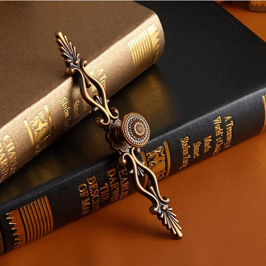 Антикварный комод из цинкового сплава ручки для шкафа ручка ящика кухонный шкаф