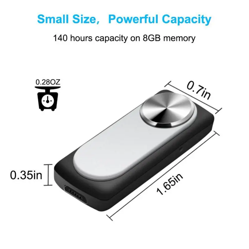 Маленький цифровой диктофон с активацией голоса 8 ГБ микро-тип мини-диктофон |