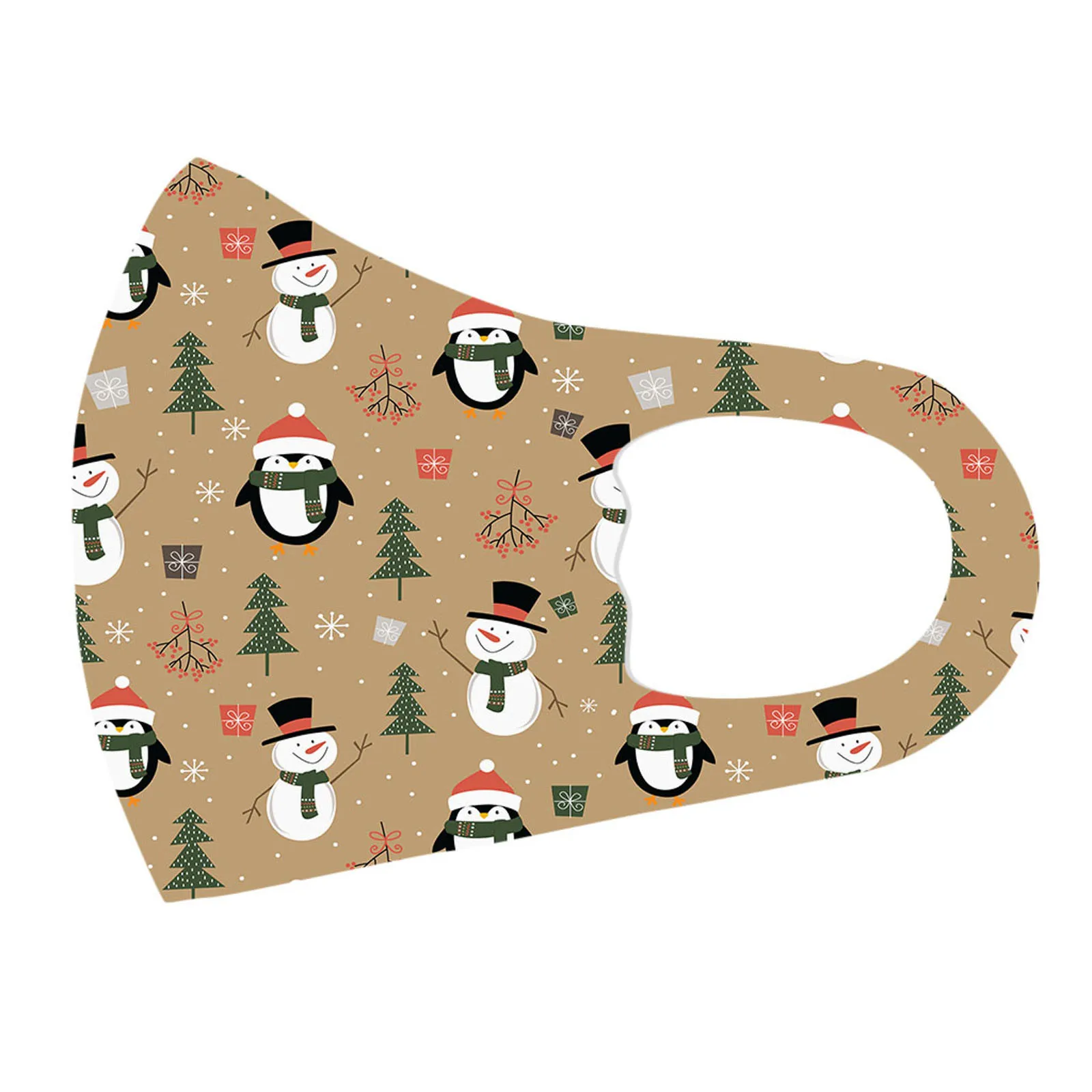 

tapabocas Boys Girls Christmas Cartoon Ice Silk Mask mascarilla Cotton Washable Facemask Dustproof and Haze Mask masques#