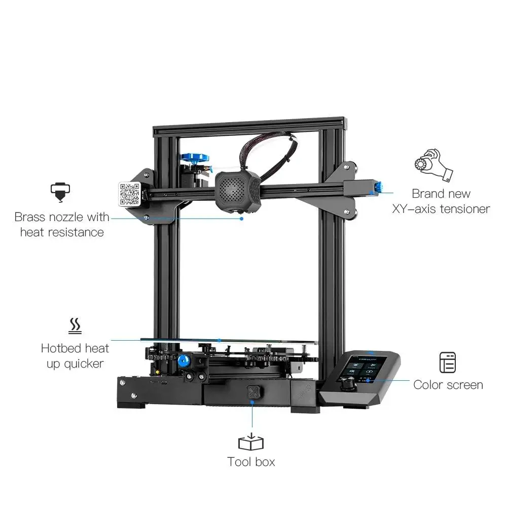 Комплект для 3D-принтера HALOT DIY FDM CREALITY Ender-3 V2 с ящиком инструментов обновленная
