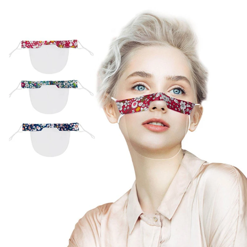 

Kitchen Masks Anti-fog Mask Anti-splash Comfortable Transparent Masks Soft Printing Masks Deaf Mute Solid Color Masks Decoration