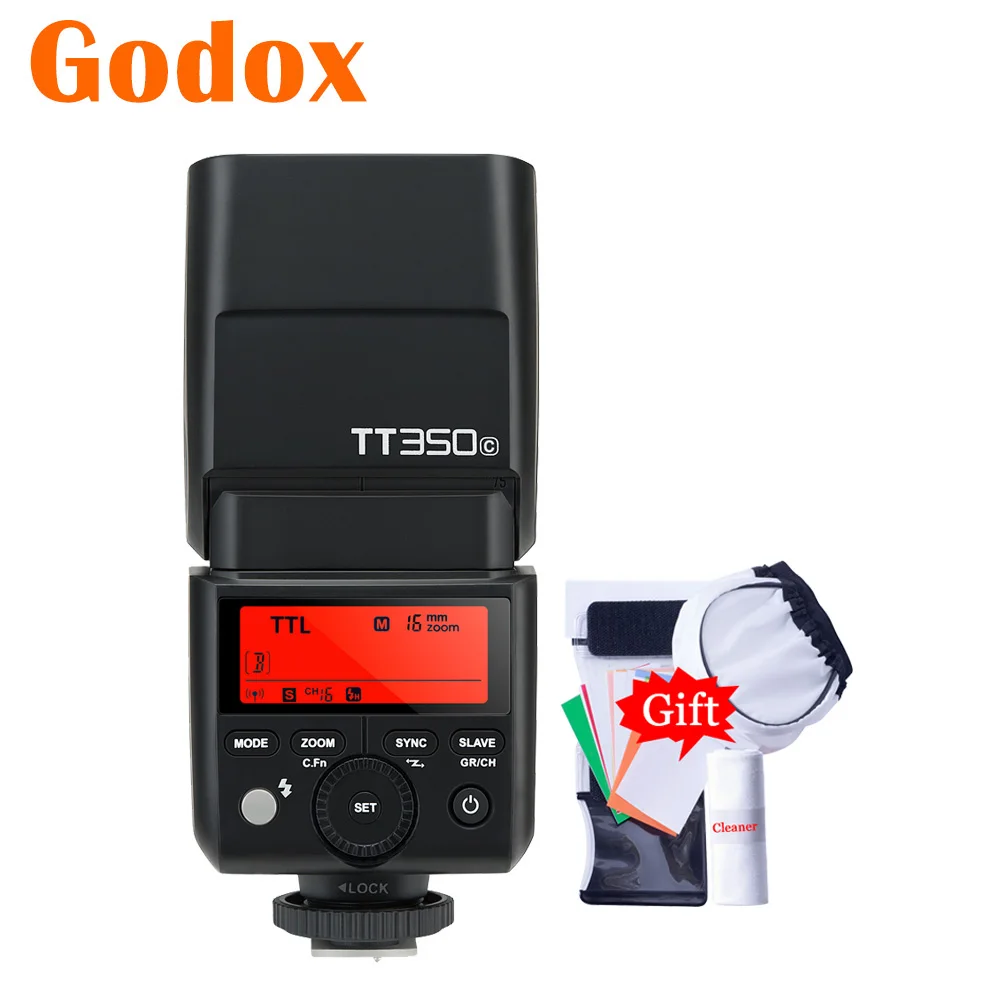 Вспышка для камеры Godox TT350 TT350C C 2 4G TTL GN36 HSS Canon EOS 5D 6D 60D 600D 7D 70D 700D 800D|flash speedlight for