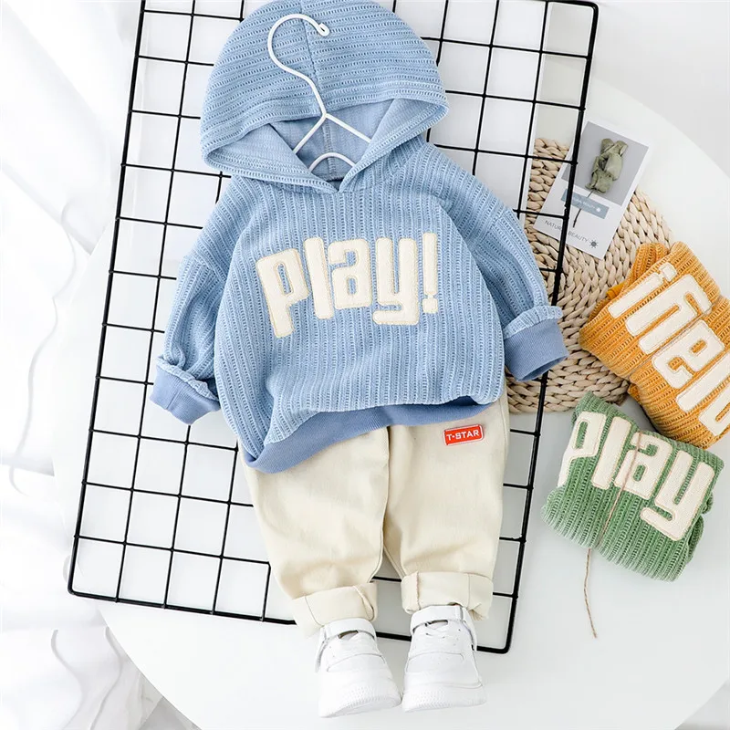 

2020 Spring Baby Casual Tracksuit Children Boy Girl Cotton Hoodies Pants 2Pcs/Sets Kids Leisure Causal Suit Infant Clothing Set