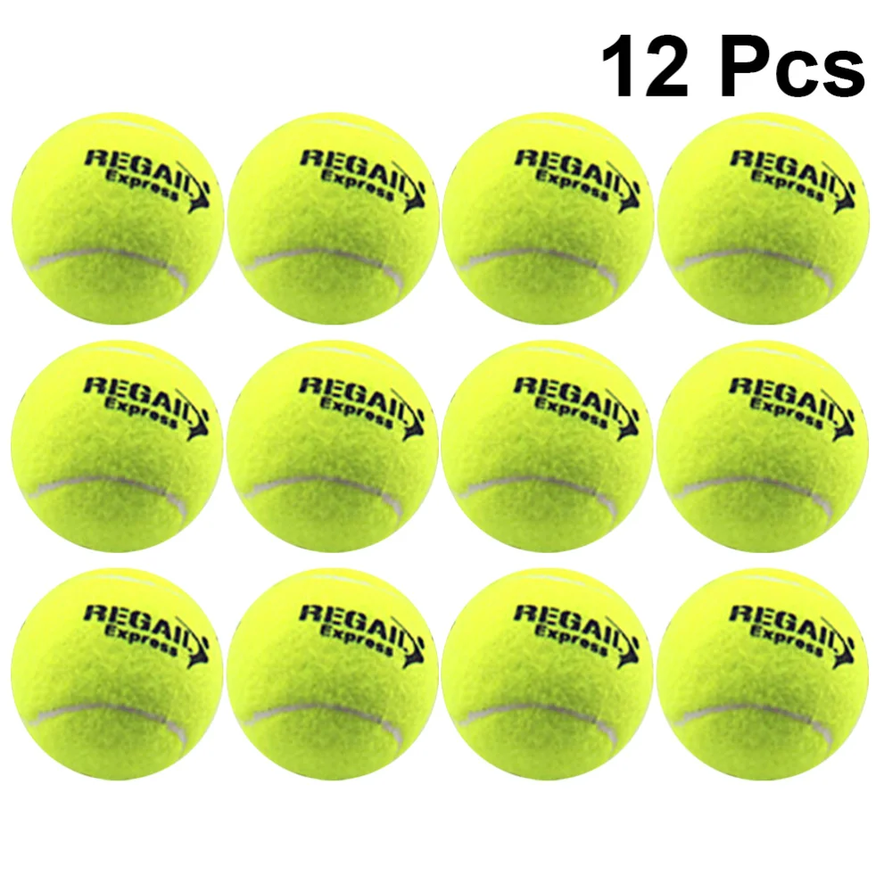 

12PCS Elastic Tennis Balls Training Tennis Balls for Sports Practice Outdoor