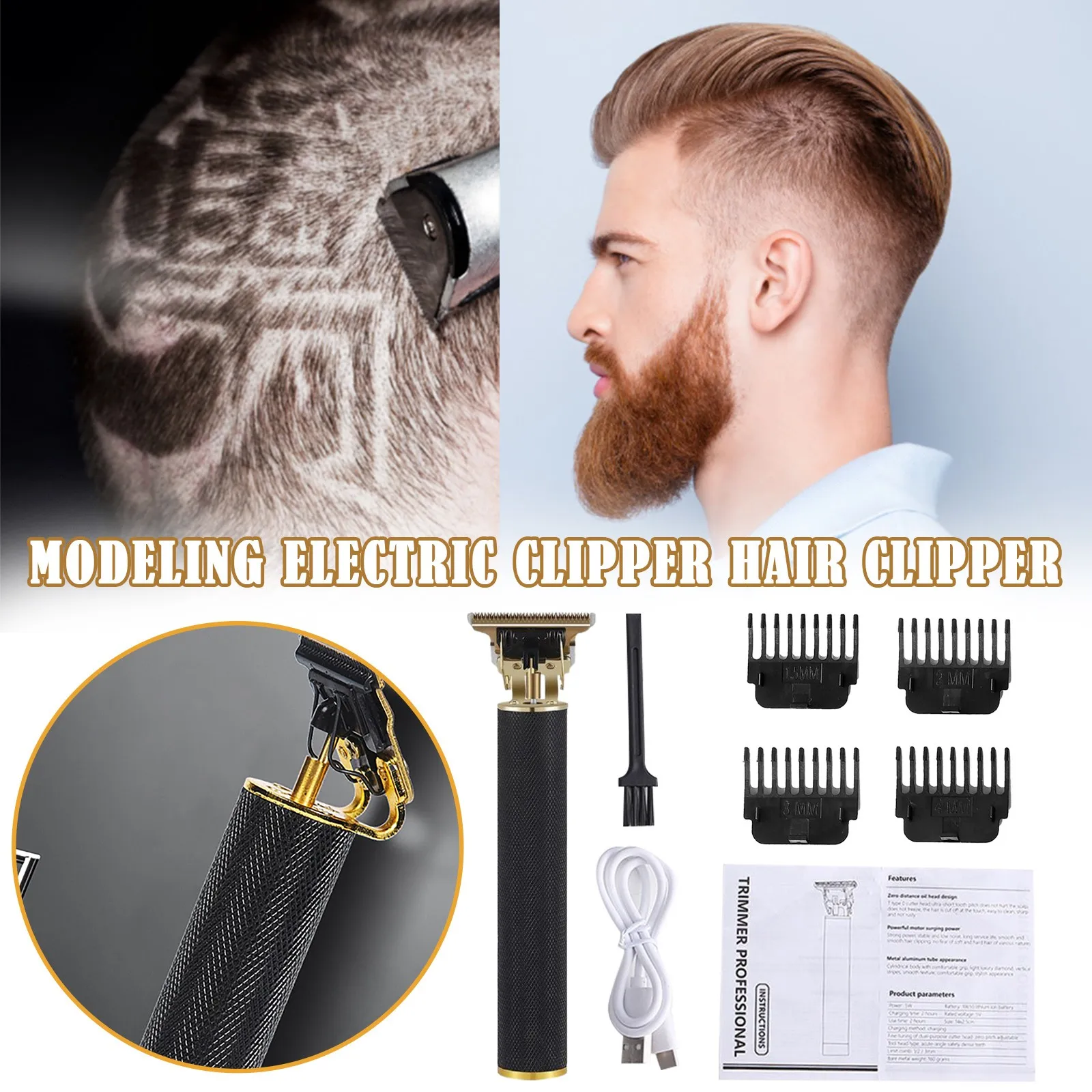 

2021 New Men's portable hair trimming tools Retro Oil Head Adult Electric Hair Clipper Men'S Hair Clipper household products