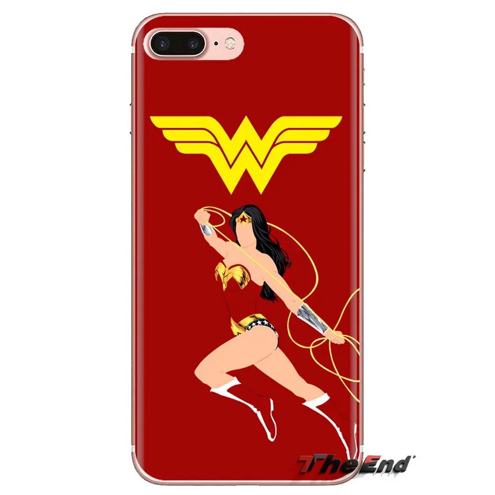 Мягкие прозрачные чехлы в виде ракушки Wonder Woman для Xiao mi 6 A1 Max x 2 5X 6X Red Note 5 5A 4X 4A A4 4 3