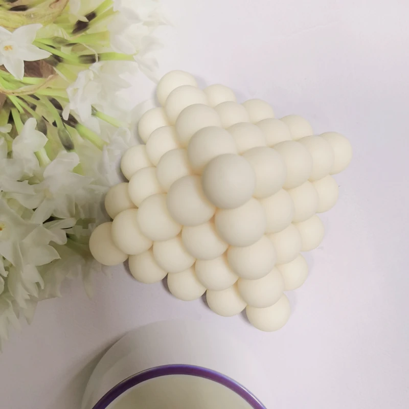 DIY Boho Стиль Пирамида пузырь куб свеча силиконовые формы геометрические 3D форма |