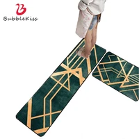 bubble kiss green kitchen mats metallic gold lines design long carpets living room dining table decor nordic home doormat rugs