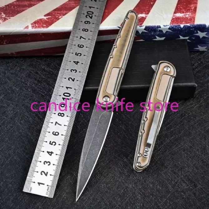 Складной нож Green Battle Shark D2 тактический карманный Клинок с лезвием для мытья камня