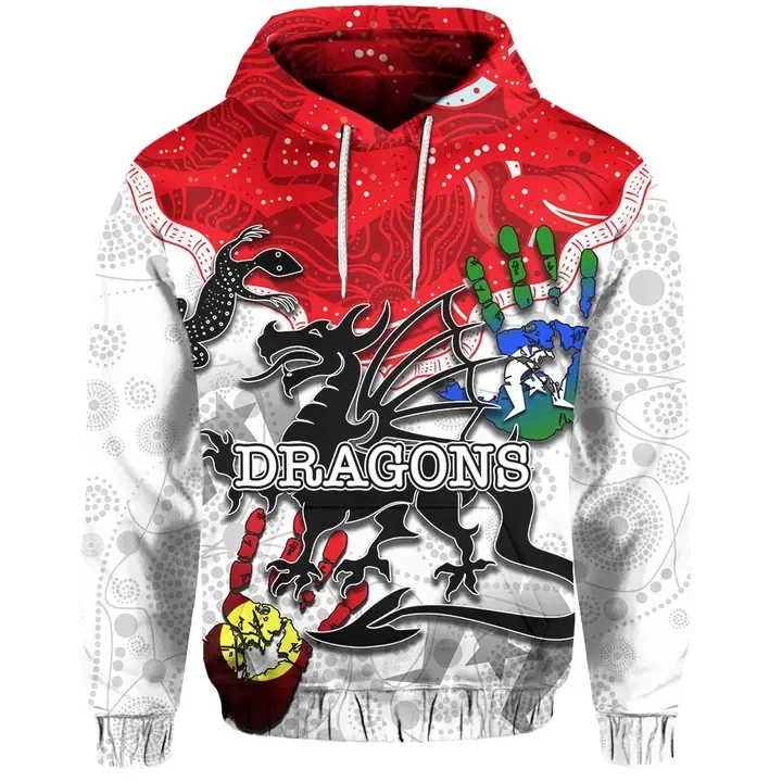 

NAIDOC ST.GEORGE NAIDOC 3D Print XS-7XL Hoodie Man Women Harajuku Outwear Zipper Pullover Sweatshirt Unisex-3