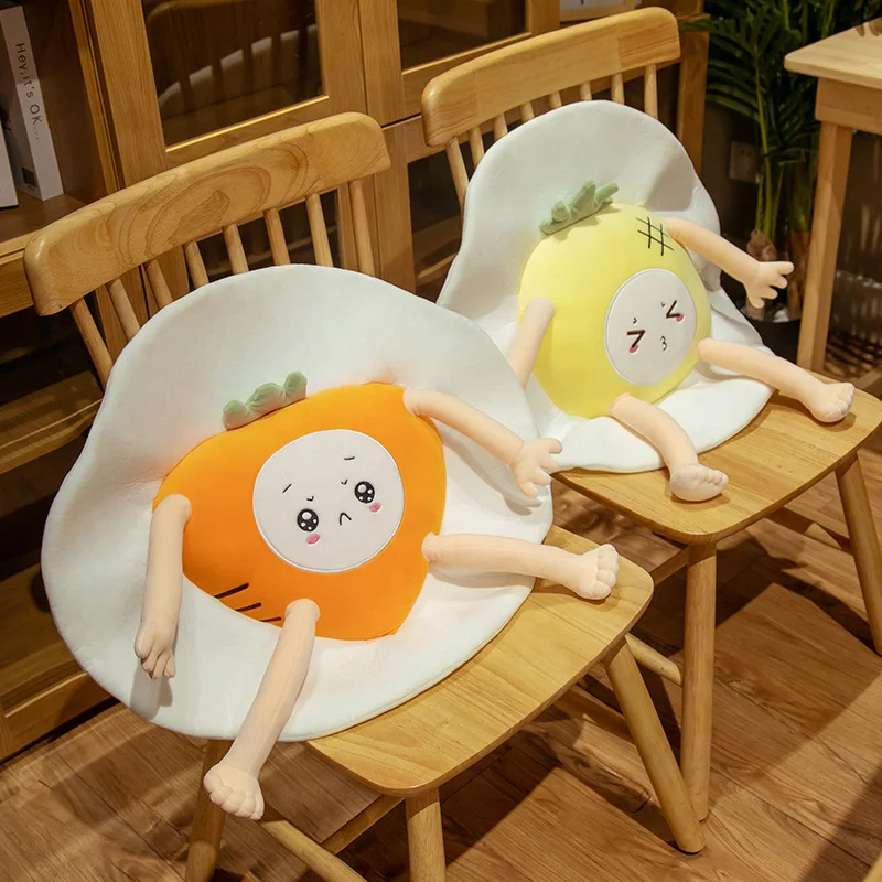 

Creative Strawberry Boiled Egg Pillow Plush Toy Ragdoll Cute Carrot Egg Egg Mat Child Birth Gift Home Decoration