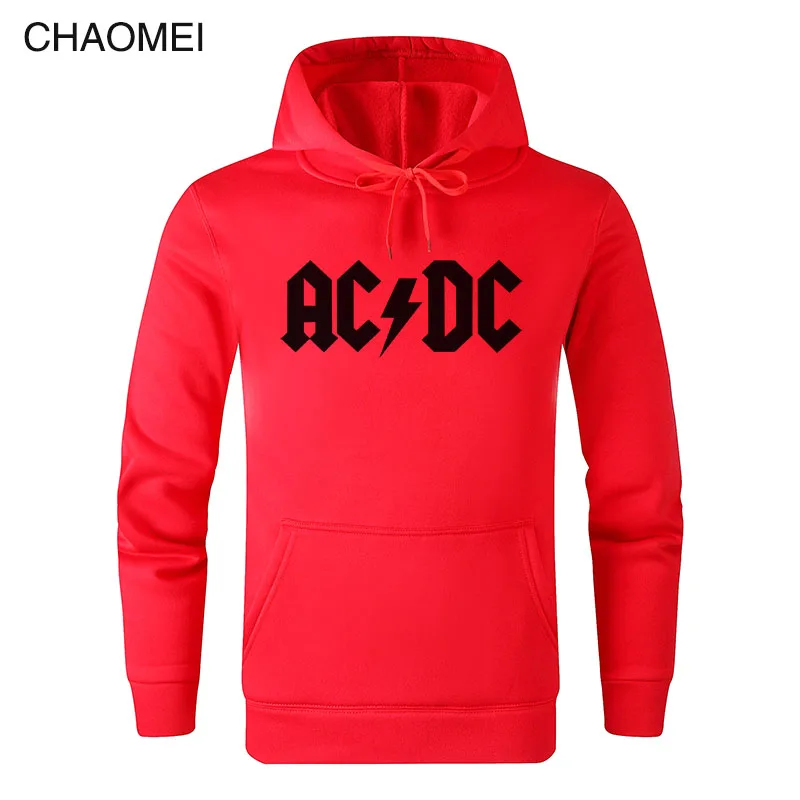 AC DC Толстовка Мужская Хип-Хоп рок группа ACDC обратно в черный толстовки мужские повседневные уличные куртки Толстовка Весна Зима Топы C106