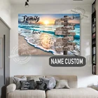 Персонализированный плакат с именем, деревянное искусство, семейство планшетов, семейство с небольшим узором, настенное искусство для домашнего декора