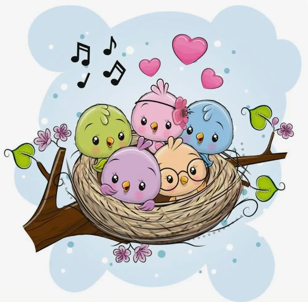 Пение птиц прозрачный силиконовый очистить резиновый штамп лист цепляется