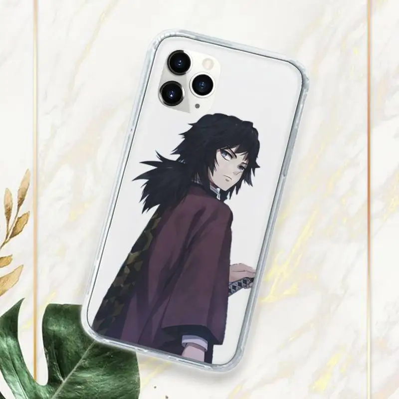 

Japan Anime Kimetsu no Yaiba Phone Case Transparent for iPhone 11 12 mini pro XS MAX 7 8 6 6S Plus X 5S SE 2020 XR