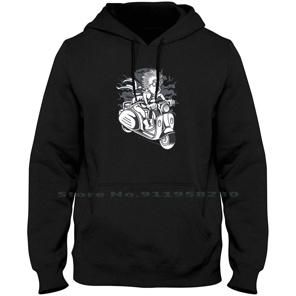 Mad Scientist Scooter Men Women Hoodie Sweater 6XL Big Size Cotton Scooter Cartoon Movie Comic Tage Game Mad Age St Ny Me Funny