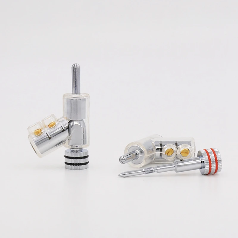 BA1403 HIFI Hi-End Rhodium Plated Lockable Speaker Cable Banana Plug Connector Wire 8Pcs | Электроника