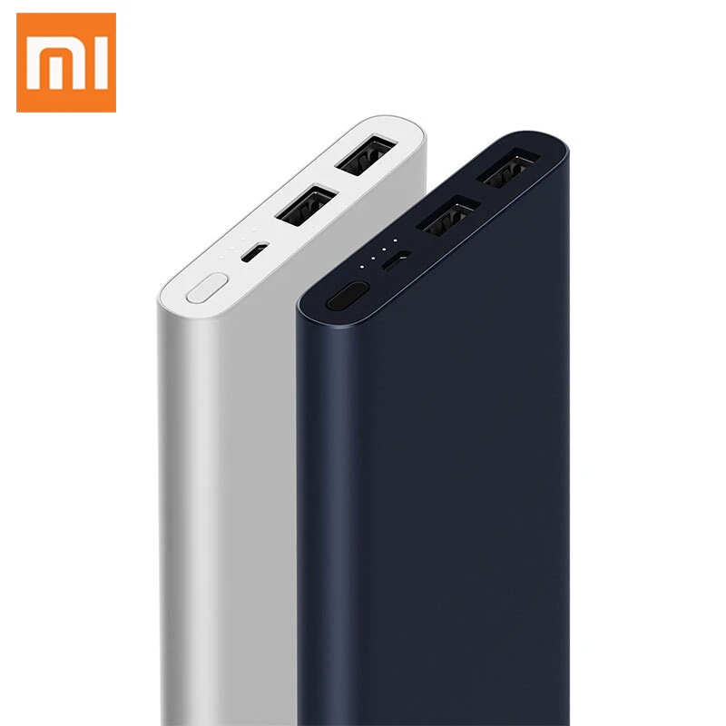 

New Xiaomi Power Bank 2i 10000mAh External Battery Bank 18W Quick Charge Powerbank PLM09ZM with Dual USB Output For Smart Phone