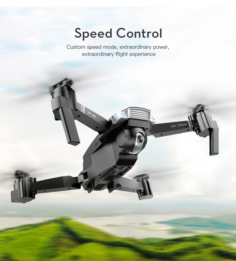 SG901 RC селфи Дрон 4k 1080P HD Двойная камера Складная следуя за мной FPV Профессиональный Дрон долгое время Летающий вертолет детские игрушки