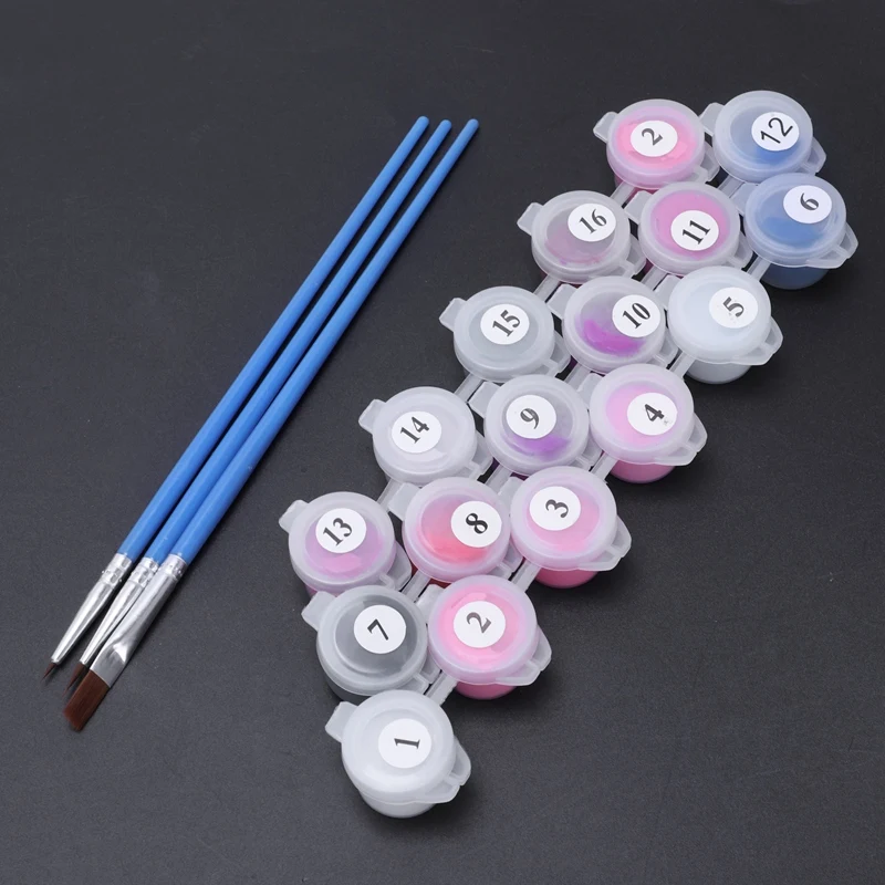 Краска по номеру Набор DIY масляная краска ing ткань цифровой домашний декор 3