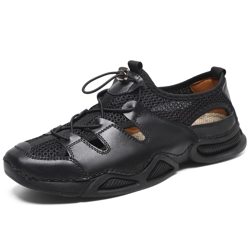 

Summer Men's Breathable Hiking Shoes Outdoor Leisure Sandals Mesh Breathable Shoes Male Cutout Men's Shoes Movement *