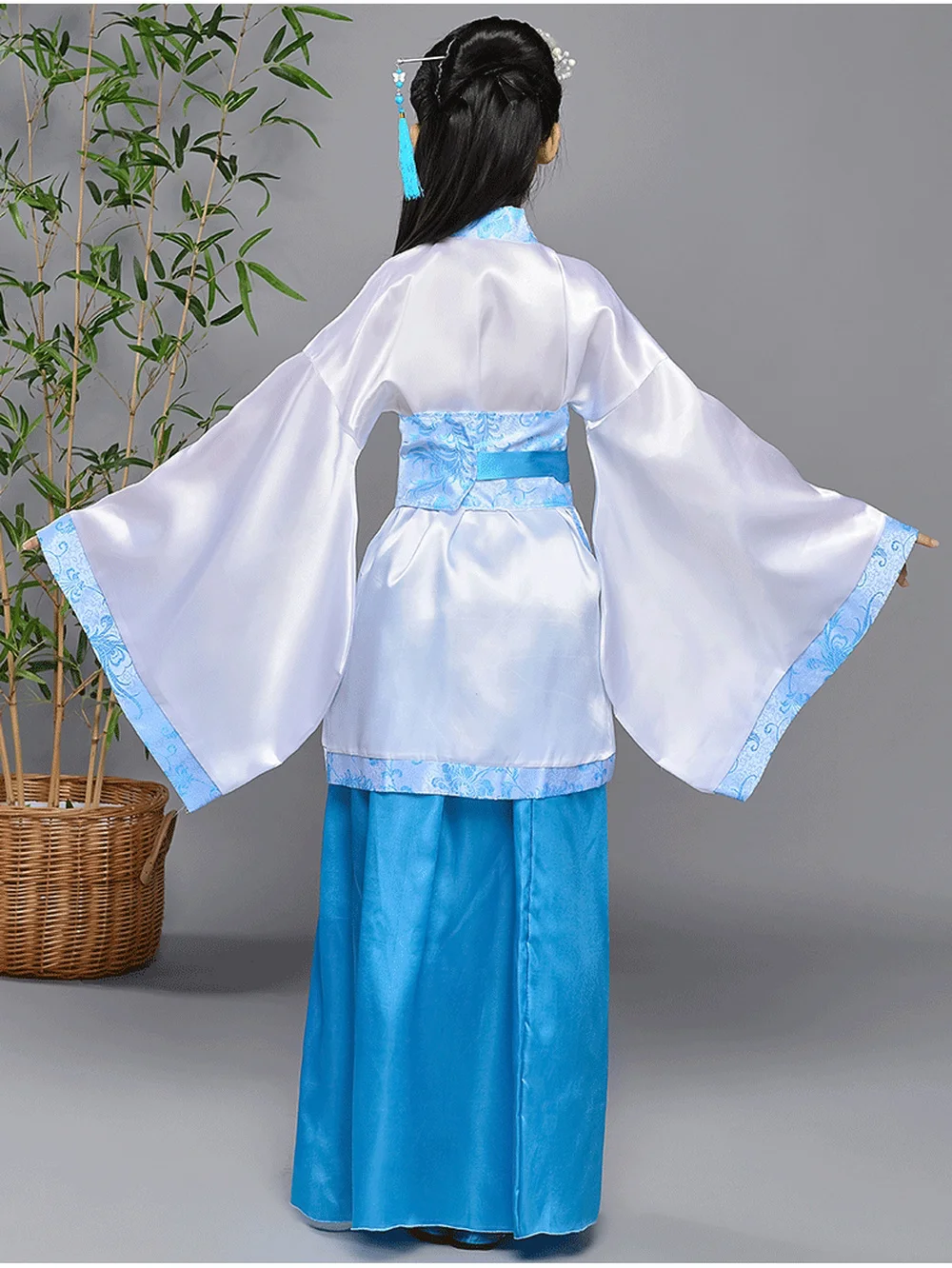 Маскарадный костюм принцессы на Хэллоуин в китайском стиле голубое фиолетовое