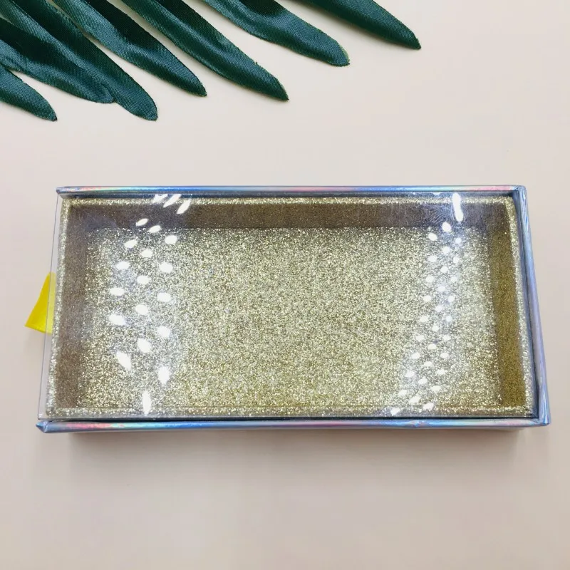 Gold Новые блестящие Ресницы упаковка 10 шт/партия пустая коробка для ресниц Длинные Накладные ресницы - Цвет: Gold
