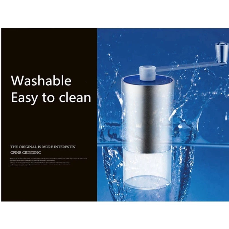 Мини ручная кофемолка Кофеварка акриловая из нержавеющей стали мельница для