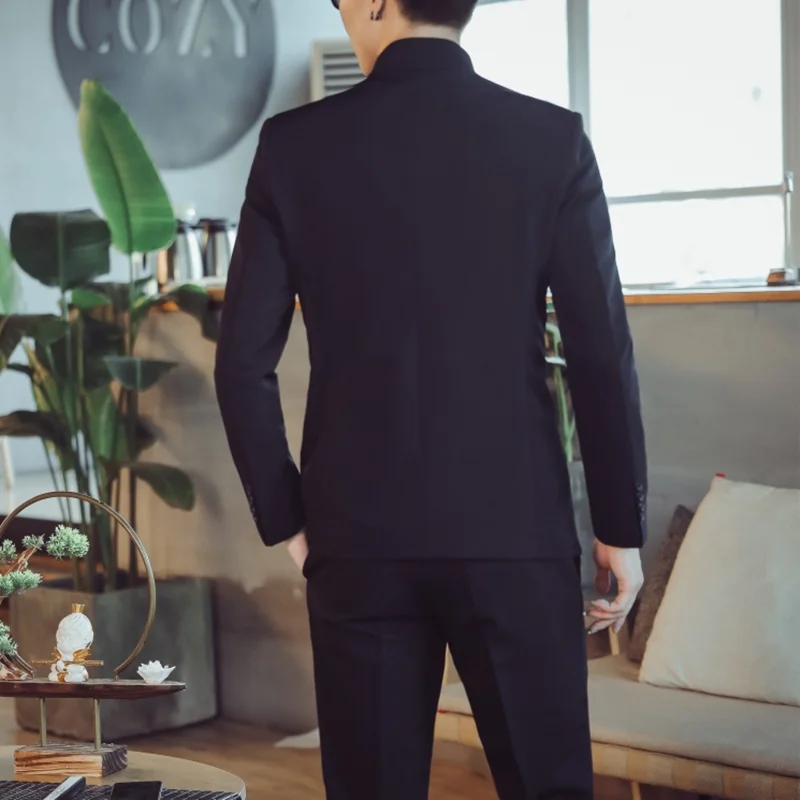 Костюмные брюки комплект из 2 предметов модная новинка 2021 мужские повседневные в