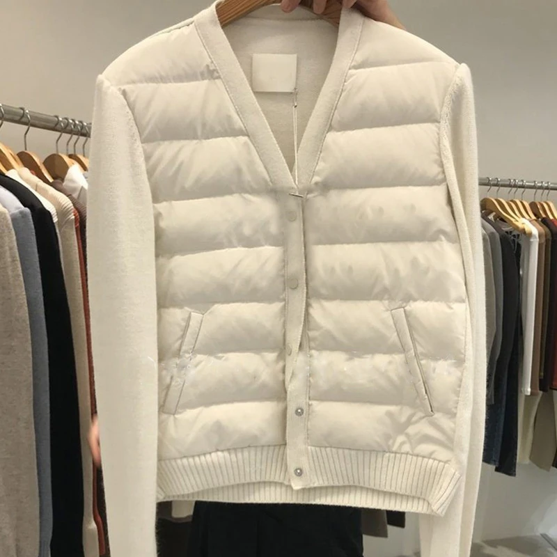 Женская куртка на осень и зиму модный универсальный теплый топ в Корейском стиле