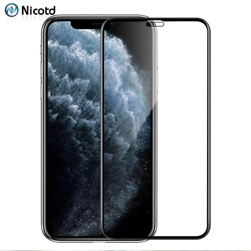 Полностью закаленное стекло для iPhone 11 Pro Max Защита экрана XS MAX XR X на 8 7 6s 6 Plus чехол