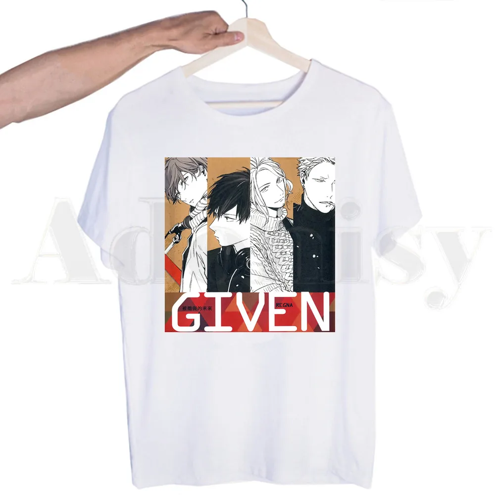 

Given Anime Ritsuki Uenoyama Mafuyu Sato Yaoi Bl T Shirts Short sleeves T-shirt Men Print T shirt Men Tops Tees Men's T-shirt