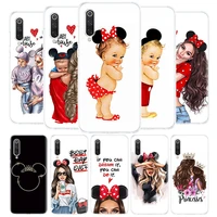 mouse baby mon girl love cover phone case for xiaomi redmi note 9s 10 9 8 8t 7 6 5 6a 7a 8a 9a 9c s2 pro k20 k30 5a 4x coque