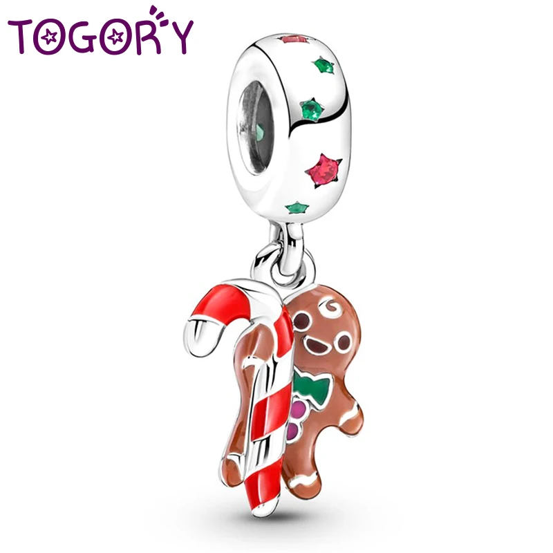 

2Pcs/Lot Gingerbread Man Charm ​Pendant DIY Brand Beads Fit Original Bracelets Necklaces Making Jewelry For Women 2022 Newest