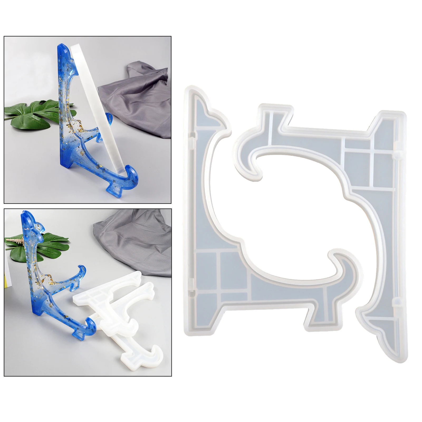 

1 Pair Jewelry Display Stand Molds Casting Mould Table Top Displaying Plate