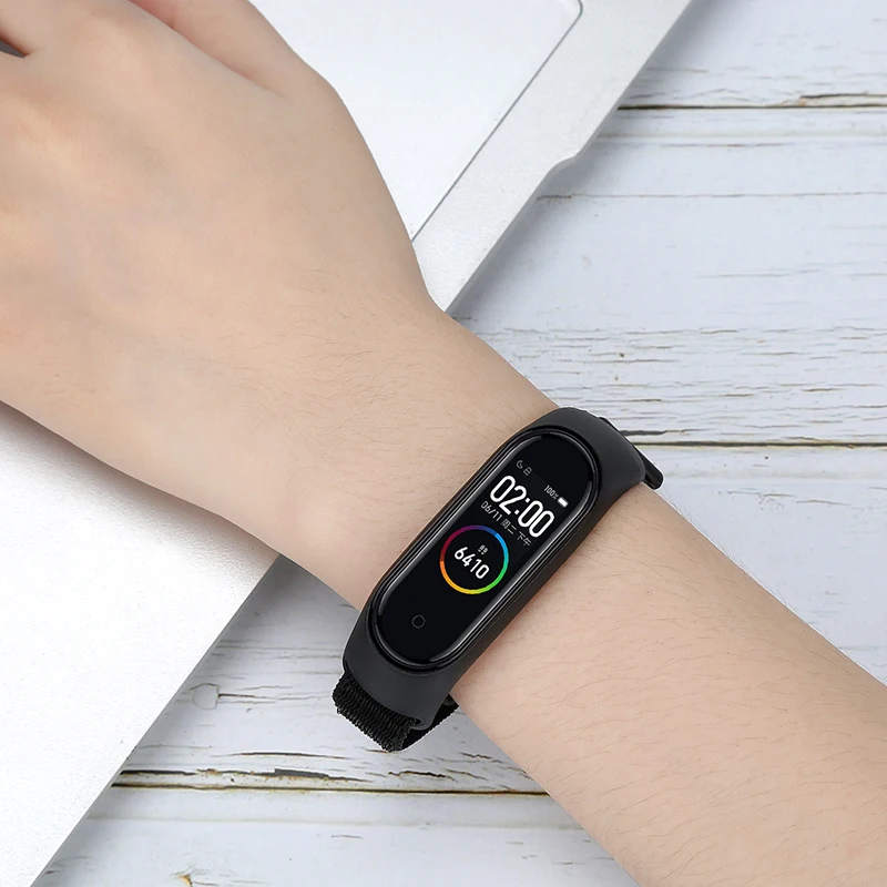 Ремешок нейлоновый для xiaomi mi band 6 7 браслет наручных часов Mi Спортивная петля 5 4 3 |