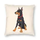 Симпатичный квадратный чехол для подушки, домашний декор, подушки для домашних животных, декоративная подушка для гостиной с двусторонним принтом