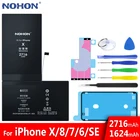Аккумулятор NOHON для Apple iPhone X, 8, 7, 6, SE, iPhone 8, iPhone 7, iPhone 6, литий-полимерный